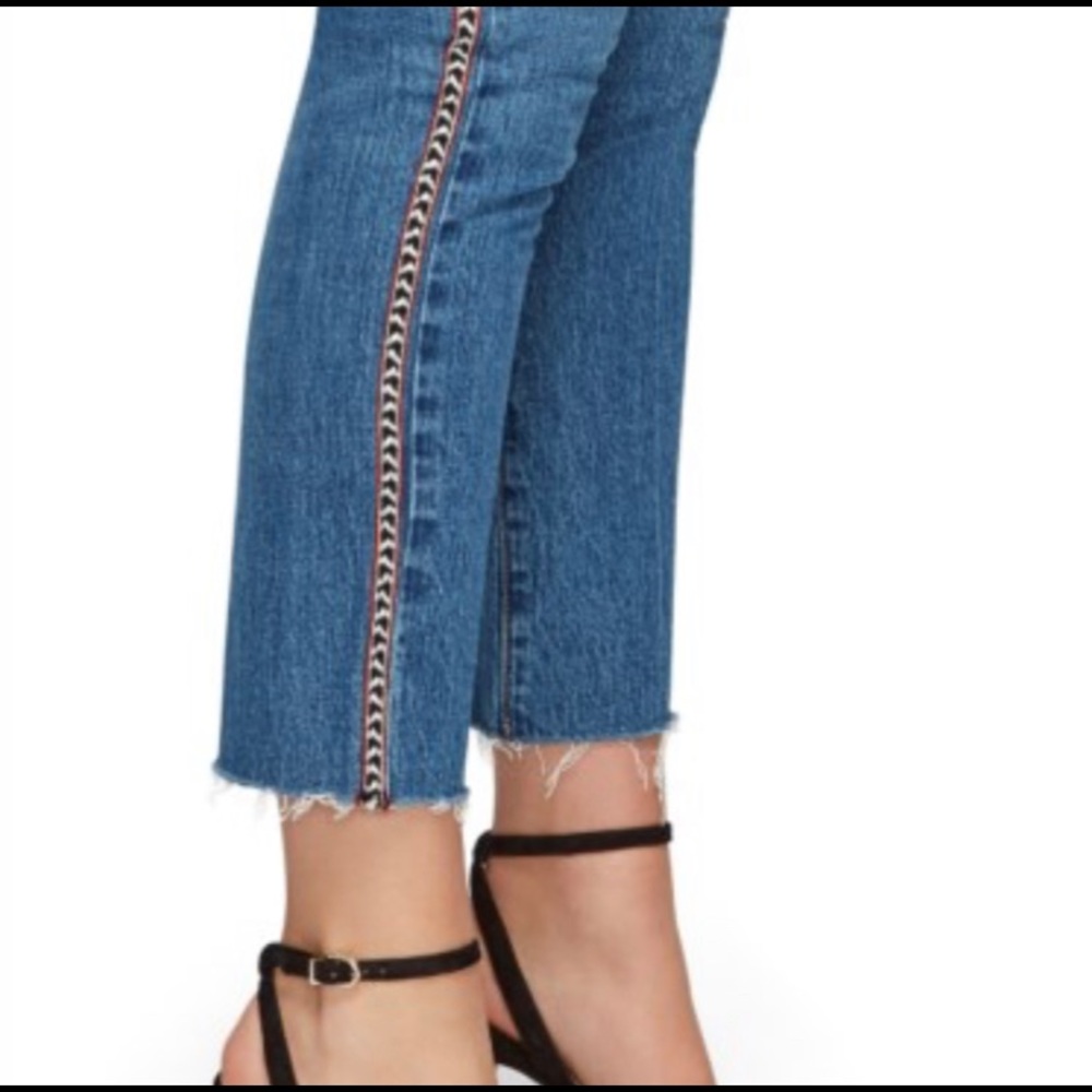 Sam Edelman Mary Jane High Rise Straight Crop Jean